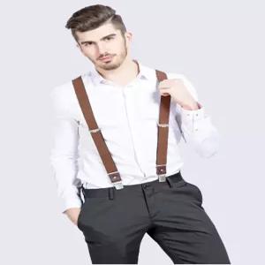 스키복 멜빵 바지 보드 스트랩 X자형 4클립 팬츠 집게