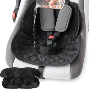 소변 방지를 위한 몸실라 2팩 방수 피들 패드 카시트 배변 훈련 프로텍터 라이너 커버