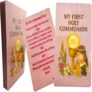 웨스트몬 소녀들을 위한 첫 번째 성찬 기도 카드 세트 10장 적층 가톨릭 교실 벌크 팩 제작