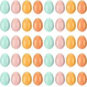 예숀 40개 셰이커 악기 대량 타악기 마라카스 이스터 바스켓 사냥 플라스틱 유치원 DIY 페인팅 음악 춤