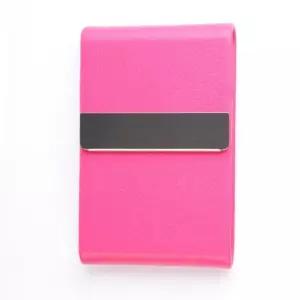 자석 가죽 명함겸용담배케이스 핫핑크 케이스 명함