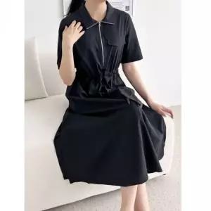 여성 반팔 롱 원피스 플레어 치마 꾸안꾸