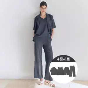 크링클포멀셋업4종(자켓+이너+팬츠+플레어팬츠)