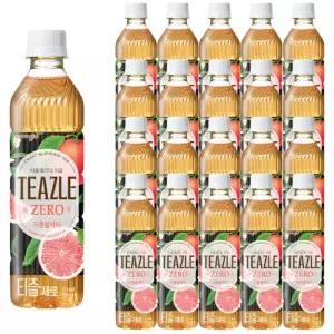 웅진 티즐 제로 자몽블랙티 500ml x 20개