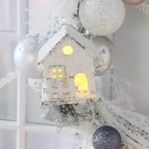 크리스마스 화이트 스노우 하우스 DIY 패키지 (5개 묶음)