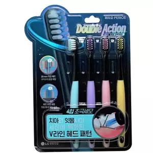 칫솔 페리오 더블액션 잇몸케어 4입 초극세모