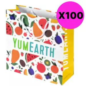 야미얼스 쇼핑백 종이 가방 선물 답례품 포장용 100개