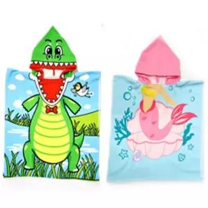 아동용 비치 타올 수영 비치가운 목욕 해변 용품 어린이 수영복