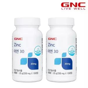 [GNC] 아연 30 (100정) 100일분 x2병_56729x2