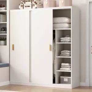슬라이딩 옷장 이불 조립식 상자 북유럽 침실 드레스룸 옷걸이