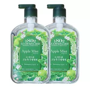 애경 르샤트라 고농축 주방세제 애플민트향 750ml 2개 설거지