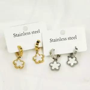 [셀러허브]써지컬스틸 자개팬던트 원터치귀걸이 (S27276122)