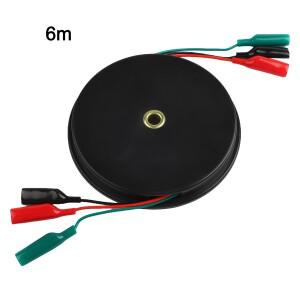 라인 연장 와이어 릴 악어 클립 포함 자동차 멀티 미터 수리 테스터 연결 부품 용 개폐식 케이블