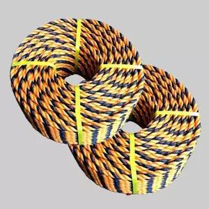 [셀러허브]안전로프 주황검정 밧줄 안전줄 텐트 빨래줄 10mm 90 (S46173955)