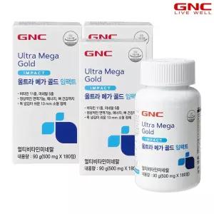 [GNC] 울트라 메가 골드 임팩트 (500mg 180정) x3개_56738x3