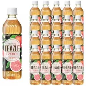 웅진 티즐 제로 자몽블랙티 500ml x 20개