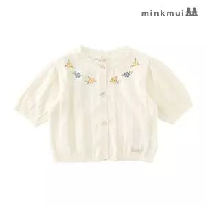 [밍크뮤] 플라워 자수 니트 가디건_IV (3431520003)