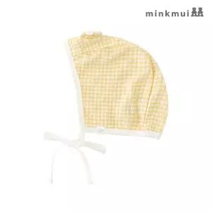 [밍크뮤] 뱀부 콩콩체크 모자_YE (3437001003)