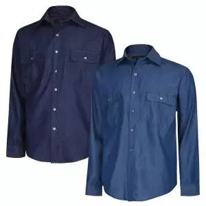 [파파브로]남성 봄 데일리 캐주얼 청남방 HS SHA Q035_P418470028