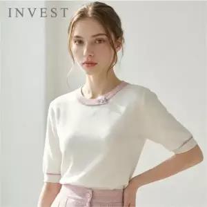 [신세계라이브쇼핑][인베스트] 샤이닝 라인 배색 니트_IN6M1KT2221