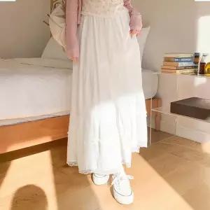 [신세계라이브쇼핑][옷자락] 여자 데일리 로맨틱 바캉스룩 레이스 캉캉 롱 스커트