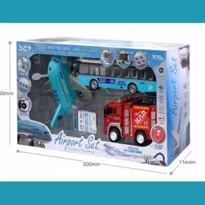 공항 비행기 버스 소방차 세트 항공기장난감 아동완구 에어 에어항공기 비행작동 토이