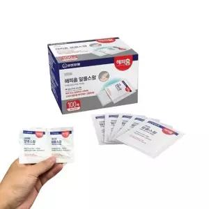 해피홈 알콜스왑 소독솜 알콜솜 100매