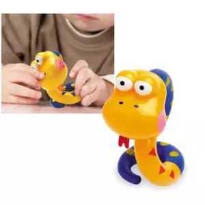 어린이 호기심 뱀 삑삑 감각 장난감 작동인형 애착동물 작동동물인형 작동동물 완구