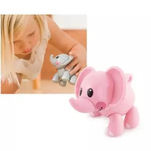 키즈카페 핑크 코끼리 삑삑 교육 완구 애니멀토이 동물 작동인형 장난감 작동동물