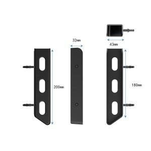 호환 벽걸이형 노트북 홀더  책상 아래 컴퓨터 수납 브래킷 (노트북/맥북/에어용) 나사 포함