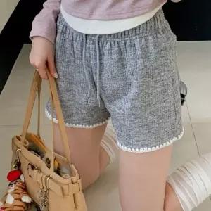 여성 봄 여름 레이스 골지 밴딩 반바지 PN0719S