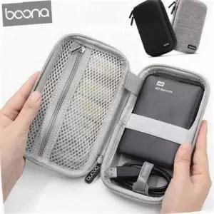 직장인 외장하드케이스 충격흡수 메쉬망 전자기기 하드파우치
