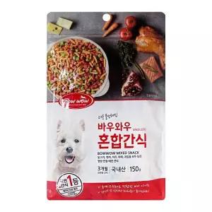 강아지 혼합 간식 바우와우 150g 애완견 스낵 과자