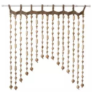 원목구슬 비즈발 공간분리 발 단일옵션 커튼 줄 주방 블라인드