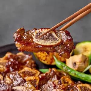 800g 4팩 특제 풍부한 양념LA한입갈비 비법소스의 감칠맛 x