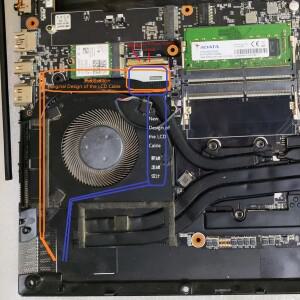 호환 RP75vD eDP OLED 케이블 for 삼성 Gigabyte AERO 15 RX5L AORUS KB WB KD 노트북