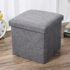 화장대의자 패브릭 DY-1004 폴딩 수납의자 스툴의자