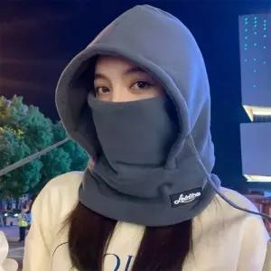 은창]남녀공용 딥 후드 바라클라바 후드 모자 워머 목도리 벙거지 털모자 보온 가을 겨울 겨울모자 방한