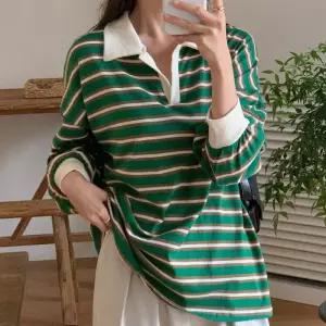 빅사이즈 602 배색줄지심플카라맨투맨 DTCV550