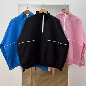 빅사이즈아우터 X260L602 흰줄라인아노락반집업 GB