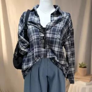 [하프클럽/]여성 오버사이즈 체크 긴소매 캐주얼 셔츠