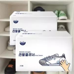 신발 클리닝 티슈 구두 운동화 간편 세탁 먼지 얼룩 제거 강력 클리너 1+1