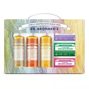 [닥터브로너스] 퓨어 캐스틸세트 캐스틸솝 자스민 티트리 시트러스 바솝 로즈 라벤더 아몬드