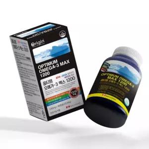 캐나다산 옵티멈 오메가3 맥스1200 EPA DHA 비타민E 180캡슐
