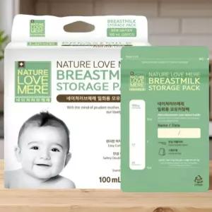 초유 저장팩 수유 출산 변온 모유 일회용 지퍼백 100ml 30개입