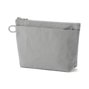 (정품) 무인양품 나일론 바닥면이 넓은 파우치 그레이 M