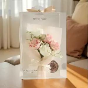 강아지 49제 반려 동물 납골당 성묘용 미니 꽃다발 조화 화환 추모꽃