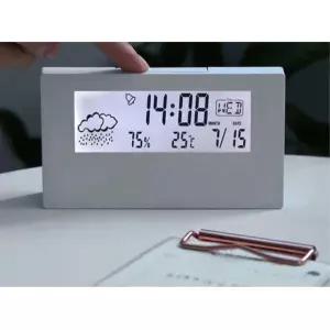 시계 온도 날씨 날짜 스탠드 탁상시계 온습도계