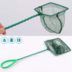 촘촘망사 수족관 어항 냇가 경량 뜰채2P 다슬기 채집망 캠핑