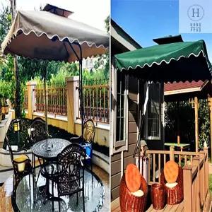 아웃도어용품 자외선차단 정원파라솔 사각 대형 야외그늘막 전용받침대포함 카페차양